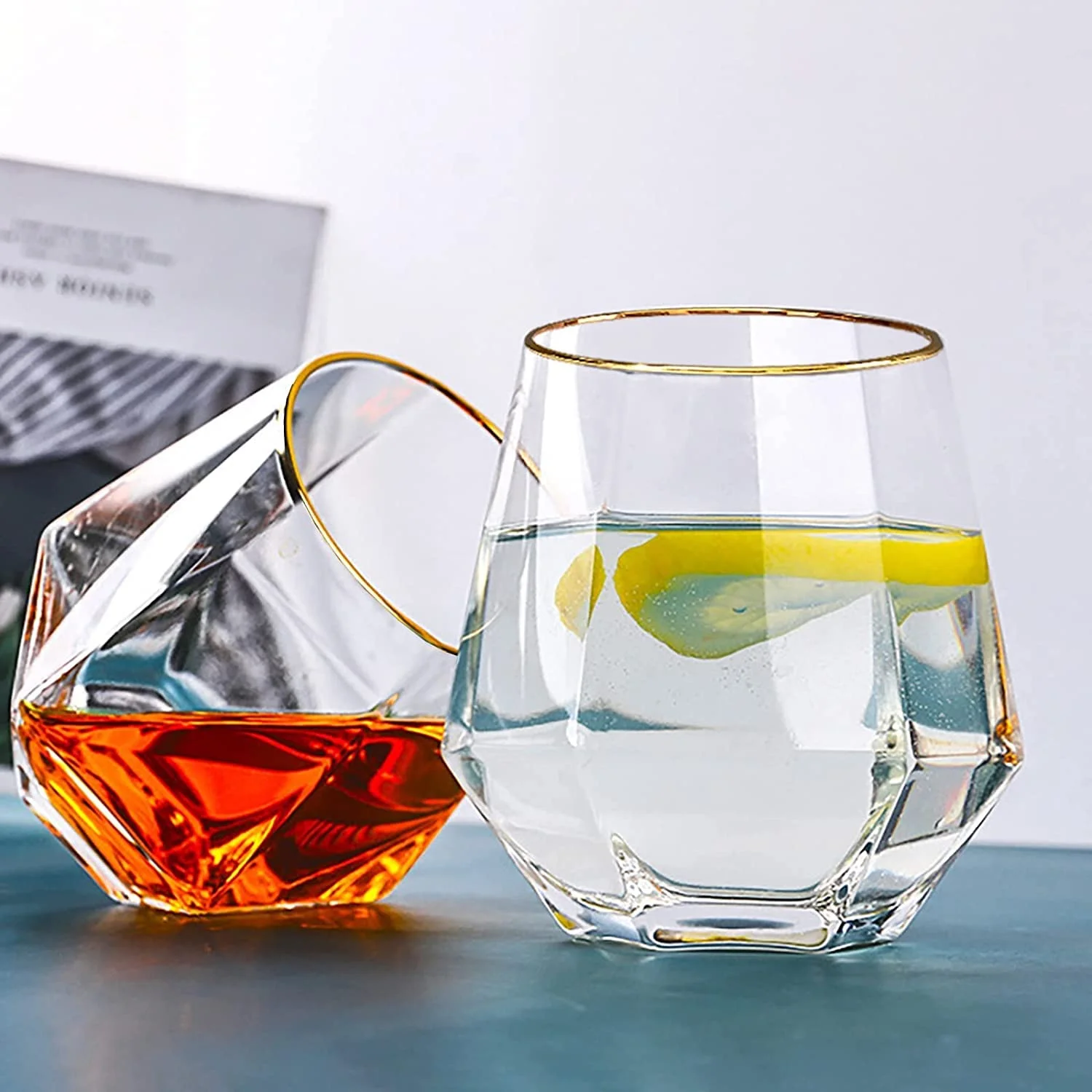 Premium Diamond Shape Whiskey Glass set