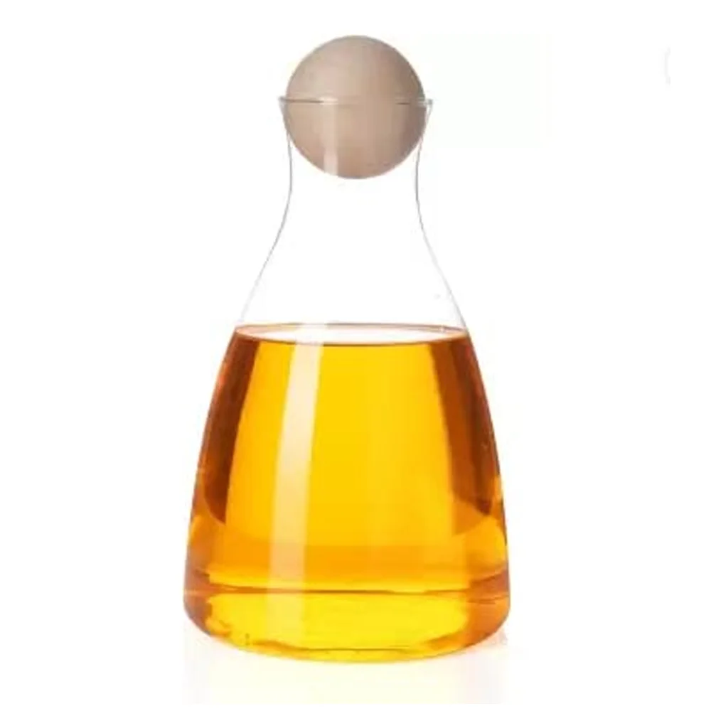 Glass Decanter for Wines and Whiskeys with Wooden Stopper, 1700ml - Image 3