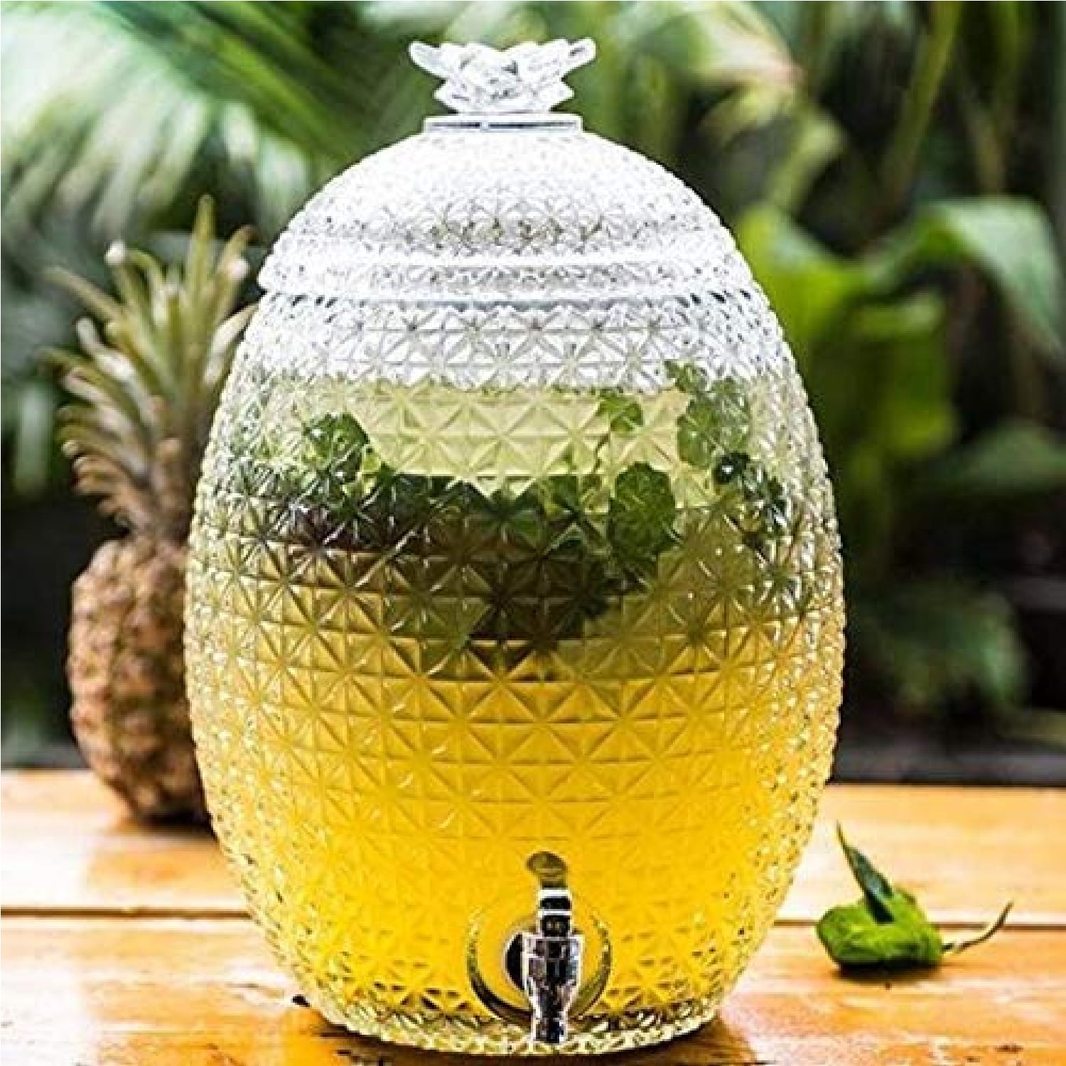 Stylish Ceramic Pineapple Beverage Dispenser