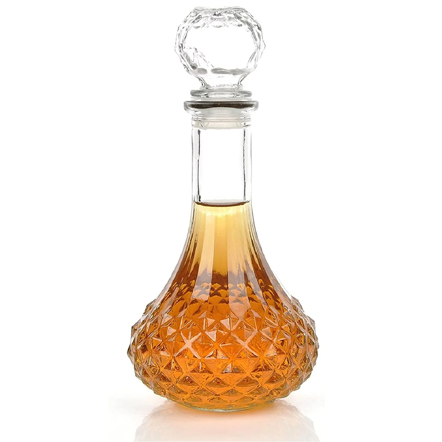 900 ml Luxury Glass Whisky Bottle Scotch Crystal Glass Wine Bottle   wholesale