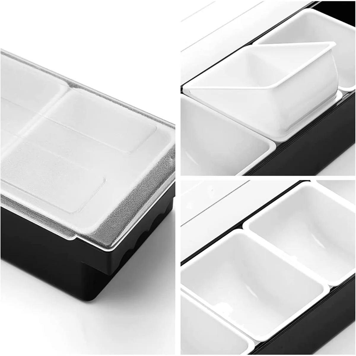 6 Compartment Garnish Tray/Condiment Rack - Image 3